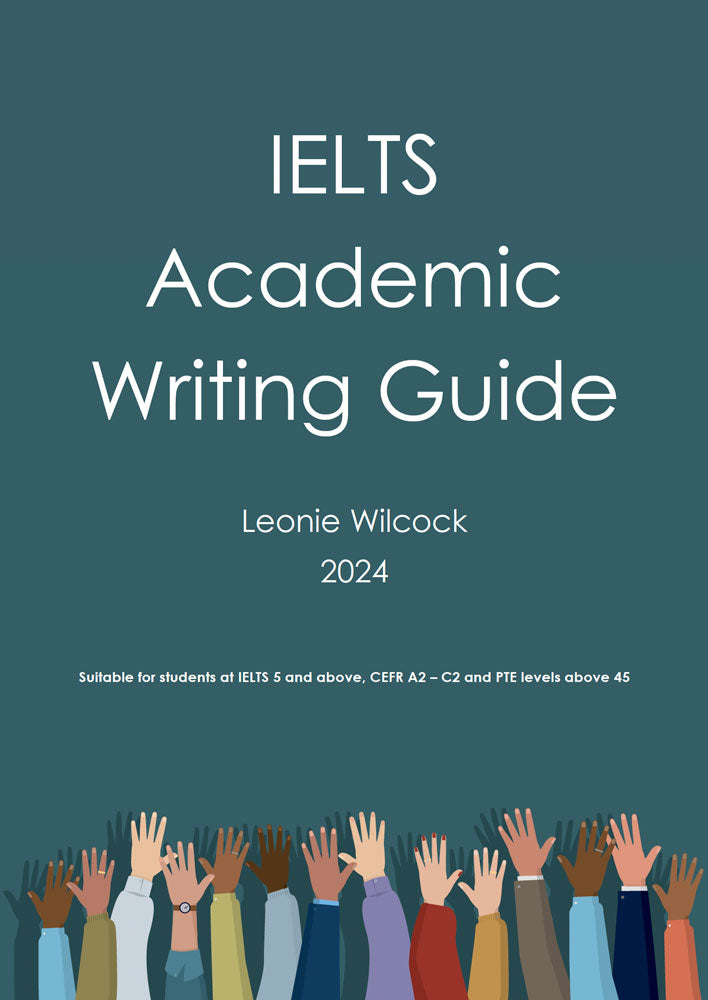 A book cover for the IELTS Academic Writing Guide